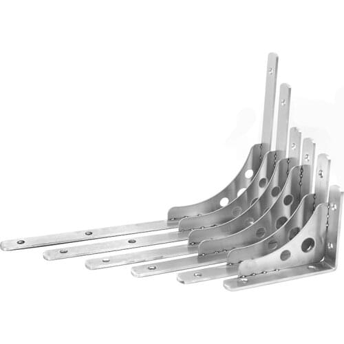 2pcs Stainless Steel Shelf Bracket Wall Mounted Heavy Support Decorative Bracket for Room Kitchen Balcony Furniture Accessories