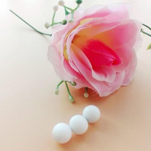 3 pcs,Diameter 12mm Magnetic Stirrer Mixer Stir Bars spherical PTFE stirball beads strong round stir bar White Color