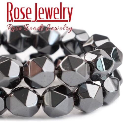 Natural Black Hematite Stone Beads Loose Beads For Jewelry Making DIY Bracelet Necklaces Accessories 15" 1/2/3/4/5/6/7/8/10/12mm