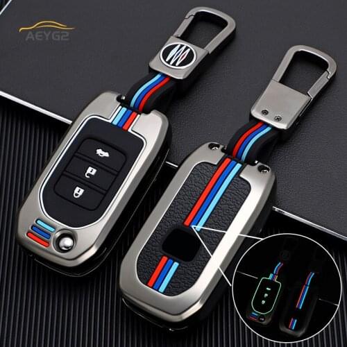 Zinc alloy Car Remote Key Cover Case Shell Fob For Honda Civic CR-V HR-V Accord Jade Crider Odyssey XRV Pilot Auto Accessories