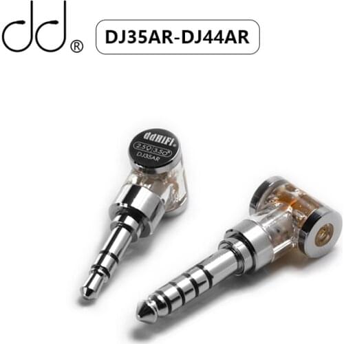 DD ddHiFi DJ35AR DJ44AR All-New Rhodium Plated 2.5mm Balanced Female to 3.5mm and 4.4mm Male Adapter