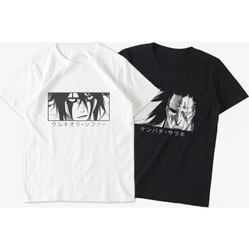BLEACH Ichigo funny anime woman tshirts new white casual tees shirt homme JAPAN manga harajuku unisex tops streetwear t-shirt