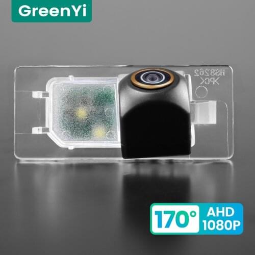 GreenYi 170° HD 1080P Car Rear View Camera for Audi A4L A6L A3 A1 S3 Q3 Q5 VW Volkswagen Touareg Porsche Night Vision Reverse