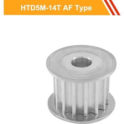 HTD5M Type Timing Pulley 5M 14T Toothed Belt Pulley 16mm/21mm Belt Width 5/6/6.35/7/8/10mm Bore Synchronous Pulley Wheel