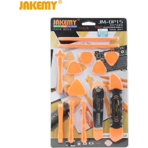 JAKEMY 13 in 1 Smartphone Pry Opening Repair Tools for iPhone iPad Samsung Tablet Mobile Phone LCD Screen Disassembly Tool Sets
