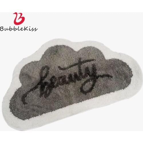 Bubble Kiss Bathroom Carpet Fashion Pink Rugs Cartoon Lemon Pattern Rugs Home Anti Slip Decor Floor Mats Flocking Mats Carpet