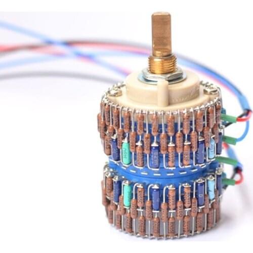 Copper shaft 24 files 600Ω: 600Ω dual-channel volume potentiometer, attenuation range: -60db~0