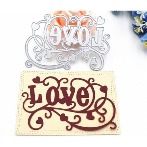 Metal Cutting Die Of Twig Love Scrapbooking Mold Paper DIY Card Postcard Handmade Craft Stencil Album Handcraft Embossing Moulds