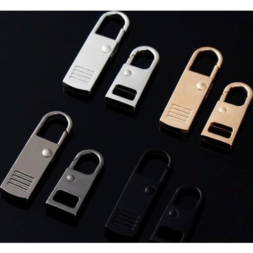 Fashion Metal Zipper head Zippers lightning Purse Repair Kits Pull For Slider DIY Sewing Craft Sewing Kits Metal Zip HYX-09