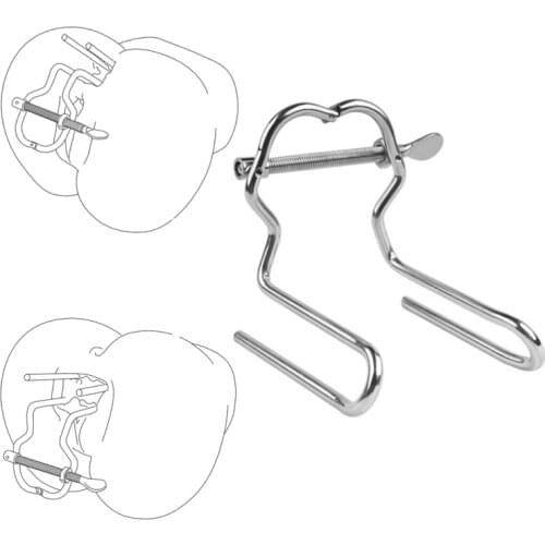 New Adjustable Anal Vaginal Expander Anal Plug Metal Bdsm Male urethra Dilator Speculum Enema Anus Butt Plug Adult Game Sex Toy