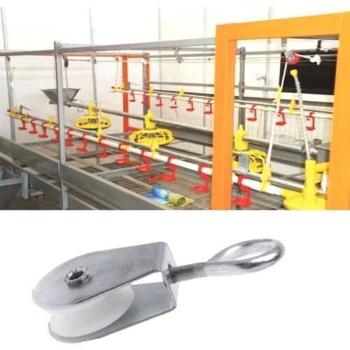 Poultry Feeding Product Waterline Pulley Crane Wheel Chicken Drinking Equipment
