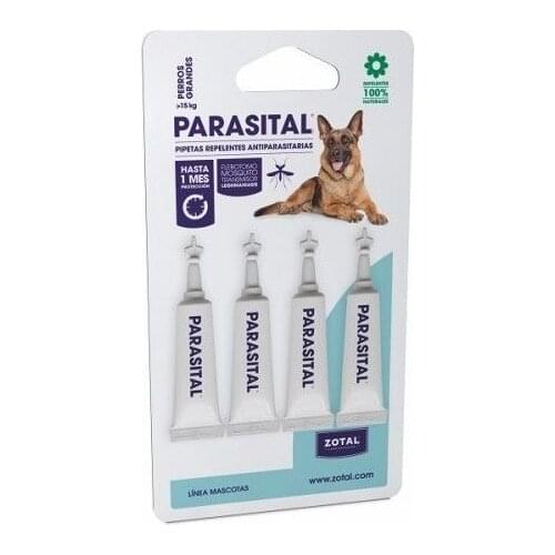 Large PARASITAL repellent pipettes dogs 4uds