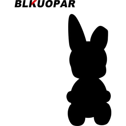 BLKUOPAR for Easter Cartoon Hare Sitting Car Stickers Sunscreen Fashionable Decals Cute Motorcycle Helmet Decor Car Styling