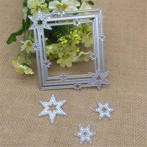 Five star frame Carbon steel Metal Die Cutting Dies Stencil Scrapbooking Photo Album Card Paper Embossing Craft DIY Dies Cut