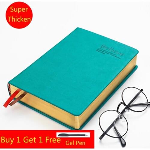 Retro Super Thicken Pu Leather Notebook A5 A6 Vintage Bible Diary Notebook Notepad School Blank Weekly Plan Agenda 2021 Notebook