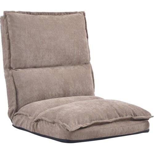 Fabric Upholstered Folding Lazy Sofa Chair Adjustable Floor Sofa Chair