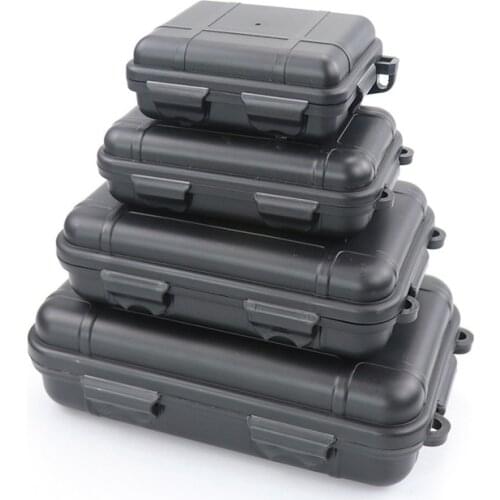 Outdoor Waterproof Tool Storage Box Dustproof Shockproof Survival Sealed Box Plastic EDC Tools Storage Container Case