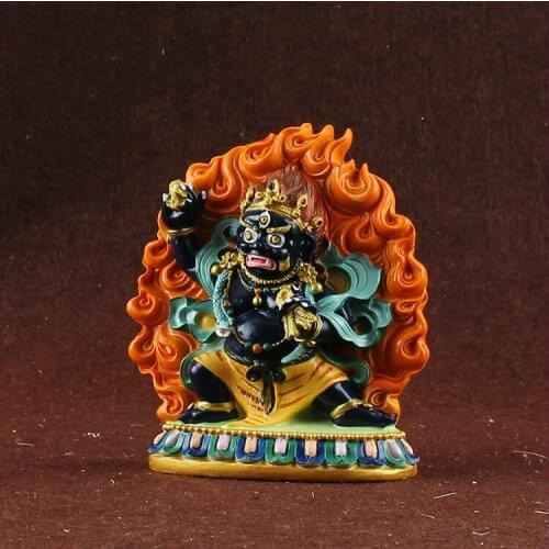 Vajrapani, King dense tracks wead the Bodhisattva, hand painted, small statues of Yamantaka , buddha figurine