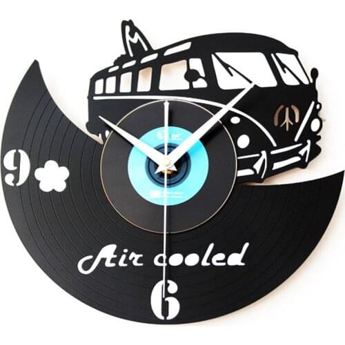 Vintage Vinyl Record Quartz Silent Wall Clocks Car 3D Wall Clock Watches Modern Design Decor Handmade Art Clocks Home Watch