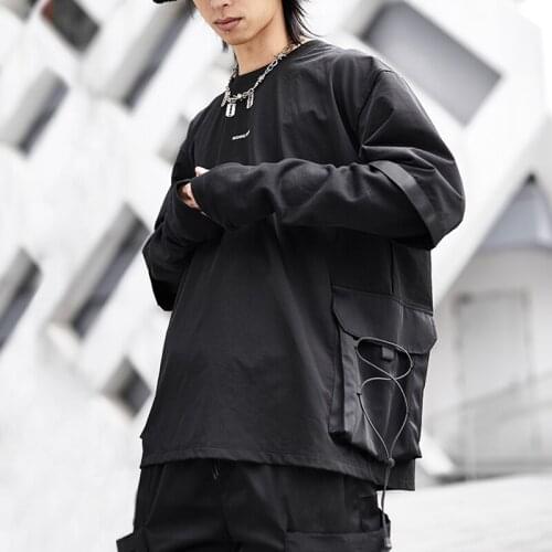 WSNHLAB pullover long sleeve with side pockets techwear ninjawear streetwear