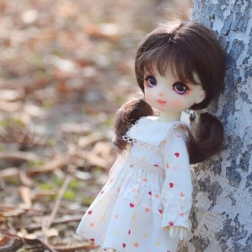 1/8 Doll Wig For OB11 Clay doll For Doll accessories BJD/SD Handmade customization cute doll wig