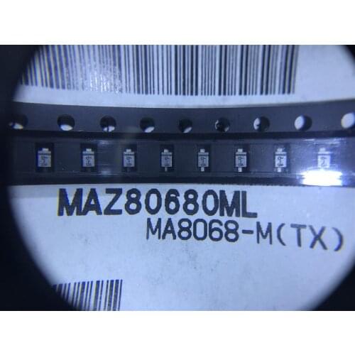 10PCS MAZ80680 MAZ80680ML MA8068-M(TX) DIODE ZENER 6.8V 150MW SMINI2 new original 100% quality