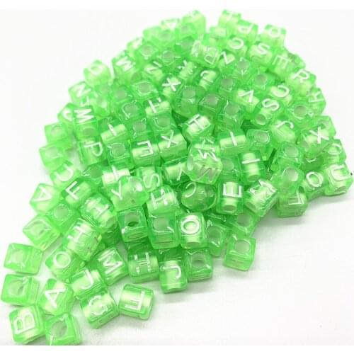 100pcs/lot 6mm Acrylic Spacer Beads Letter Beads Square Alphabet Beads For Jewelry Making DIY Handmade Accessories#02
