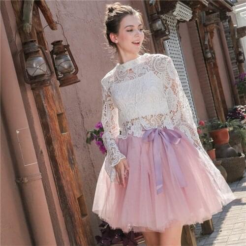 2021 Summer Lovely Fluffy Soft Tulle Tutu Skirt Pettiskirt 26 Colors Skirts for Mother Daughter Pleated Skirts