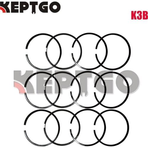 3 Sets STD Piston Ring Set for Mitsubishi K3B Diesel Engine 68mm