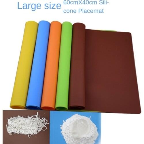 40 * 60 Large Soft Silicone Students Insulation Board Children Eat Mat Laptop Cushion Flat Mat Tableware Table Mat Kitchen Table