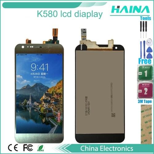 5.2inch For LG X Cam Lcd Touch Screen Digitizer Assembly Black/Gold Repair Part K580 Lcd With Touch Panel+Tools