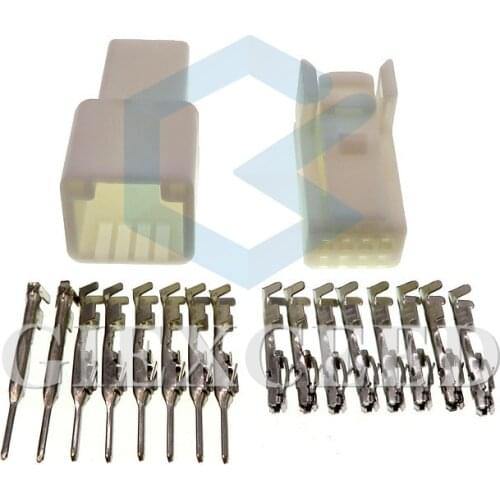 2 Sets 8 Pin 1376352-1 1565804-1 2.2mm Automotive Crimp Connectors Female Male Car Cable Sockets