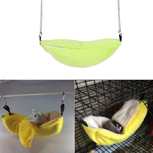 Banana Hamster Bed House Hammock Small Animal Bed House Cage Nest Hamster Accessories For Hamster Small Bird Pet