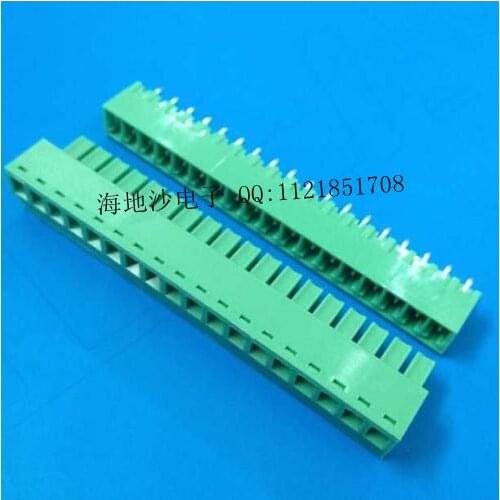 Free shipping Plug terminal block 2EDG-3.81mm-18P 2EDG 3.81 18Pin staight needle 5sets/lot