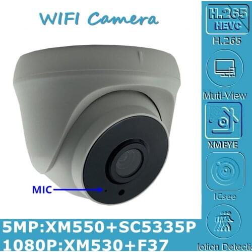 WIFI Wireless Audio 5MP 3MP 2MP IP Ceiling Dome Camera 2592*1944 1080P Max 128G SD Card MIC Mobile NightVision IRC P2P Cloud