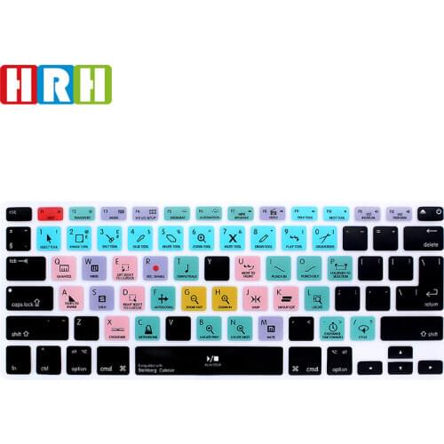 HRH Steinberg Cubase Hotkey Shortcuts Function Silicone Keyboard Cover Protector Keypad Skin For Macbook Air Pro Retina 13" 15"