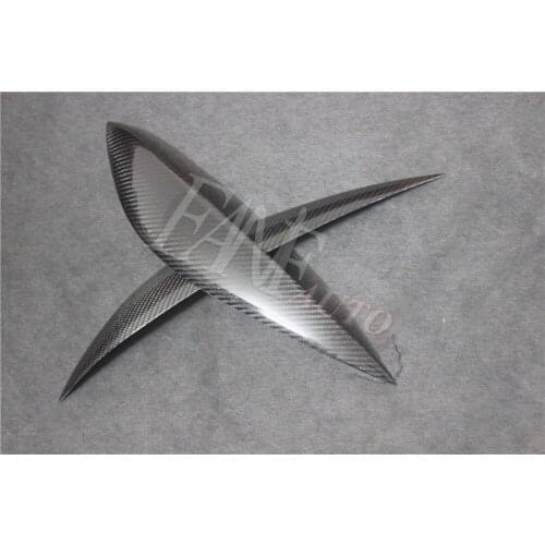 Carbon Fiber Headlight Cover Eyebrows Eyelids for Mercedes Benz C Class W204 C180 C200 C250 C300 C63 AMG 2008-2014