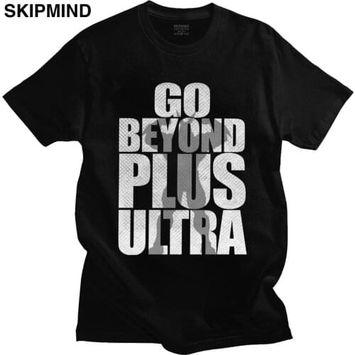 My Hero Academia Go Beyond Plus Ultra T-shirt Men Short Sleeve Boku No Hero Academia Anime All Might T Shirt Cotton Tshirt Merch