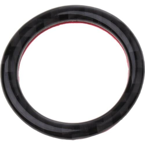 Key Start Button Ring Decor Carbon Fiber Trim For BMW 3 Series E90 E92 E93