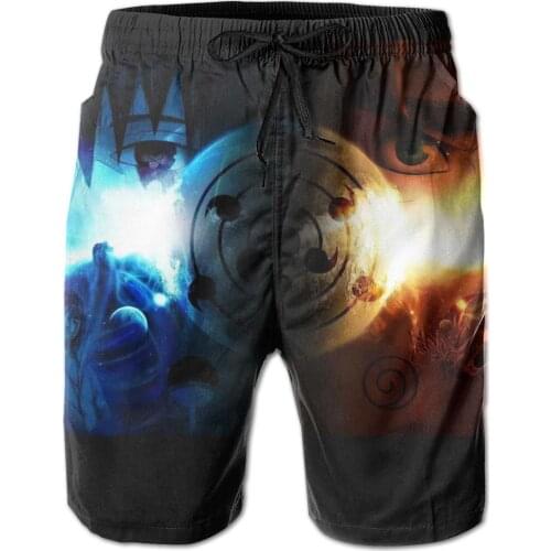 Summer Men Beach Shorts Breathable Quick Dry Geeky Anime,kakashi Casual Hokage35 Hawaii Pants