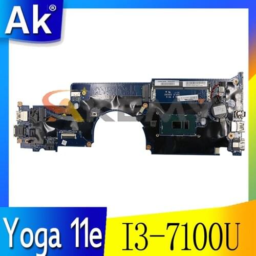 FUR: 01HY359 01YT007 01HY358 For Lenovo ThinkPad Yoga 11e 4th laptop motherboard DALI8KMB8D0 W/ CPU I3-7100U Mainboard