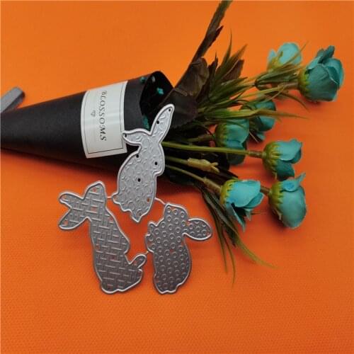 Rabbit Metal Cutting Dies for Scrapbooking Handmade Tools Mold Cut Stencil New 2021 DIY Card Make Mould Model Craft Decoration