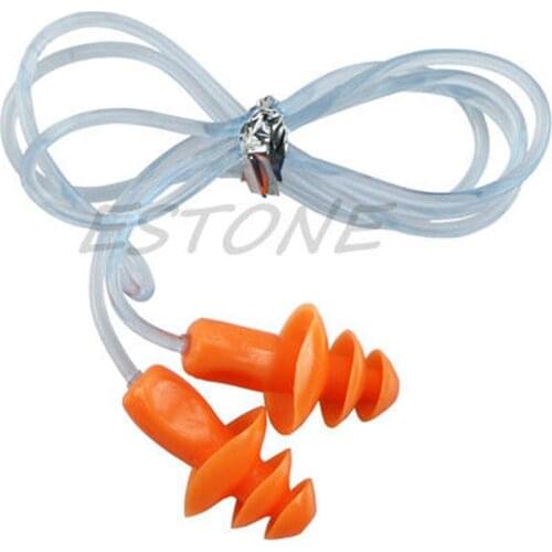 Soft Silicone Ear Plug Hearing Protector Hearing For Swimming Sleeping 24dB