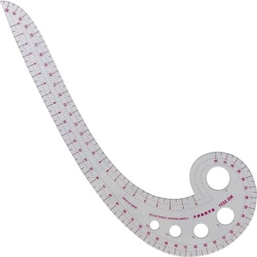 New Arrival Sewing Ruler Clothing Measure Tailor Ruler Comma Shaped French Curve Plastic Tailor Drawing Craft Tool DIY