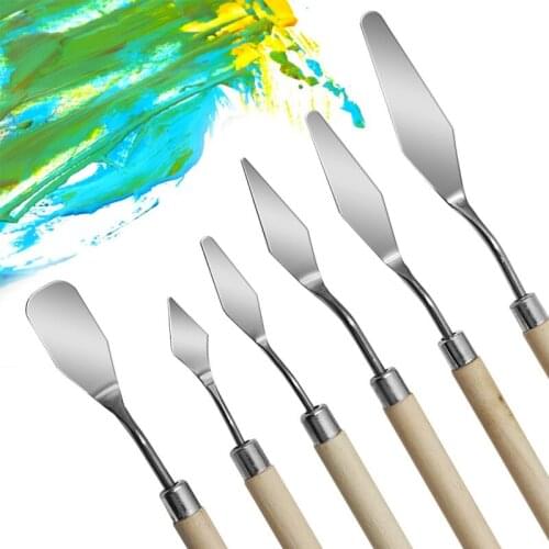 Palette Oil Mix Painter Paint Tool Scrape Scraper Knife Texture Artist Art Draw Spatula Drawer watercolor Student Pigment