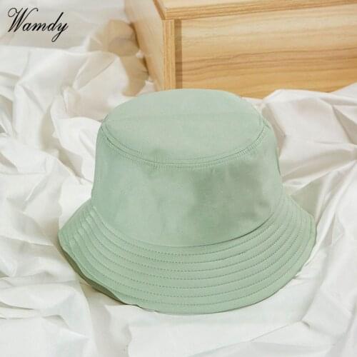 Adult Children Bucket Hat Women Summer Beach Wide Brim Sun Cap Girl UV Protect Foldable Fisherman Panama Hat