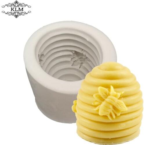 Food Grade 3D Bee Honeycomb Silicone Mold Handmade Soap Candle Chocolate Tools