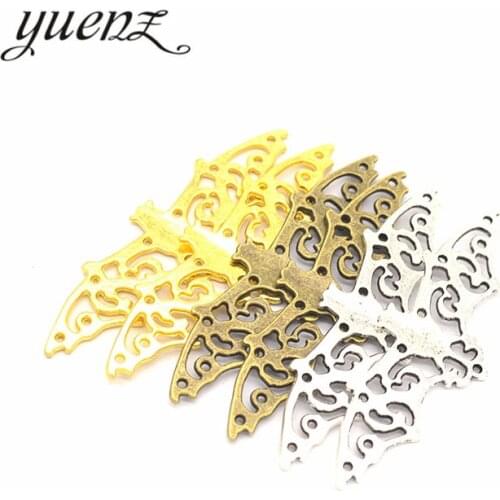 YuenZ 7pcs 3 colour Antique Silver color animal bat Charm fit for Bracelets Necklace DIY Metal Jewelry Making 53*16mm D510