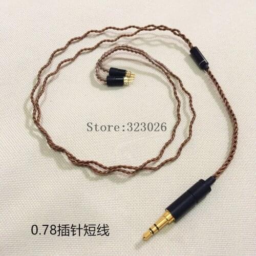 Custom 0.78mm pin cable Bluetooth-compatible earphone cable diy earphone wire with pin