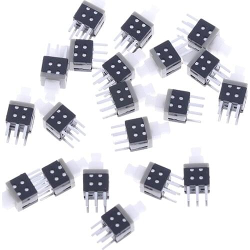 20PCS/40Pcs 5.8X5.8MM Self-locking Switch Push Button Switch DIP 6 Pins Tactile Buttons
